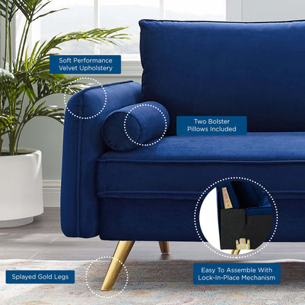 Modway EEI-3988 Revive Performance Velvet Sofa Modway