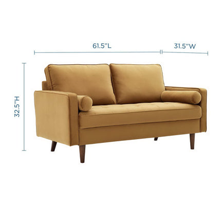 Modway EEI-4004 Valour Performance Velvet Loveseat Modway