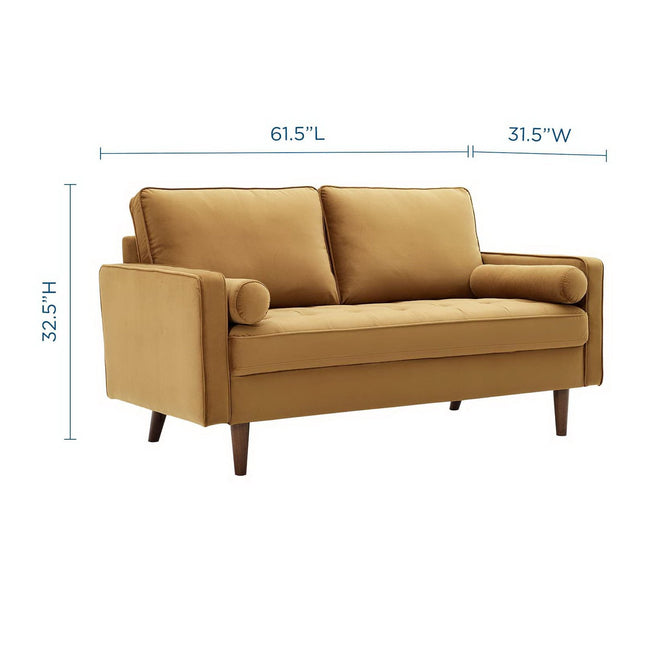 Modway EEI-4004 Valour Performance Velvet Loveseat Modway