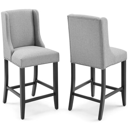 Modway EEI-4016 Baron Upholstered Fabric Counter Stool Set of 2 Modway