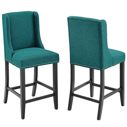 Modway EEI-4016 Baron Upholstered Fabric Counter Stool Set of 2 Modway