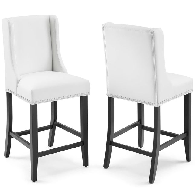 Modway EEI-4017 Baron Faux Leather Counter Stool Set of 2 Modway
