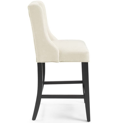Modway EEI-4020 Baronet Upholstered Fabric Counter Bar Stool Set of 2 Modway