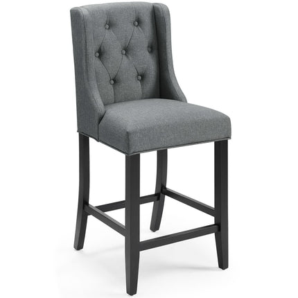 Modway EEI-4020 Baronet Upholstered Fabric Counter Bar Stool Set of 2 Modway