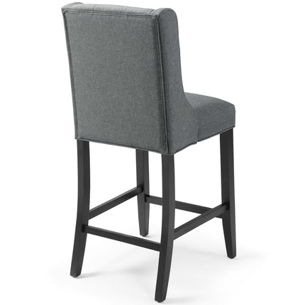Modway EEI-4020 Baronet Upholstered Fabric Counter Bar Stool Set of 2 Modway