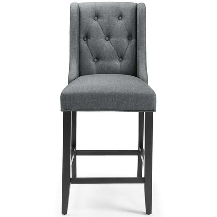 Modway EEI-4020 Baronet Upholstered Fabric Counter Bar Stool Set of 2 Modway
