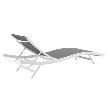 Modway EEI-4038 Glimpse Outdoor Patio Mesh Chaise Lounge Set of 2 Modway