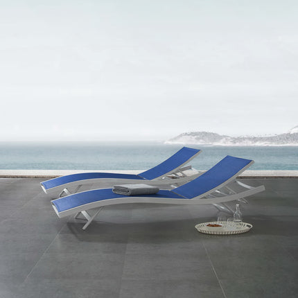 Modway EEI-4038 Glimpse Outdoor Patio Mesh Chaise Lounge Set of 2 Modway