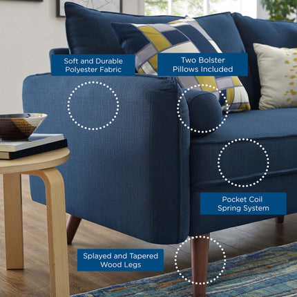 Modway EEI-4047 Revive Upholstered Fabric Sofa and Loveseat Set Modway