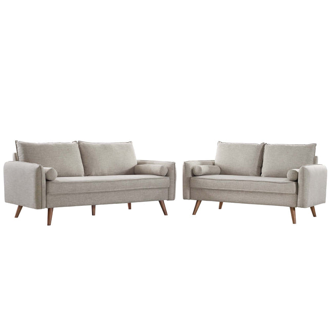 Modway EEI-4047 Revive Upholstered Fabric Sofa and Loveseat Set Modway