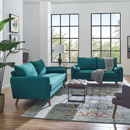 Modway EEI-4047 Revive Upholstered Fabric Sofa and Loveseat Set Modway
