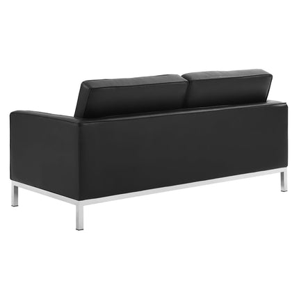 Modway EEI-4103 Loft 3 Piece Tufted Upholstered Faux Leather Set Modway