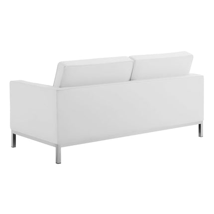 Modway EEI-4103 Loft 3 Piece Tufted Upholstered Faux Leather Set Modway