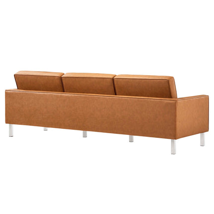 Modway EEI-4105 Loft 3-Piece Tufted Vegan Leather Furniture Set Modway