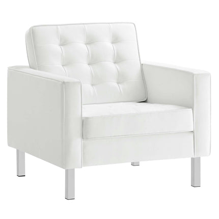 Modway EEI-4105 Loft 3-Piece Tufted Vegan Leather Furniture Set Modway