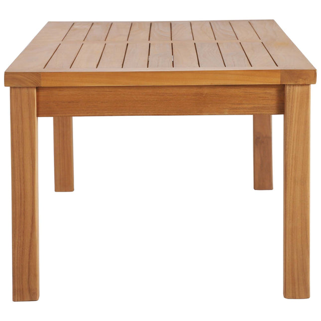 Modway EEI-4122 Upland Outdoor Patio Teak Wood Coffee Table Modway