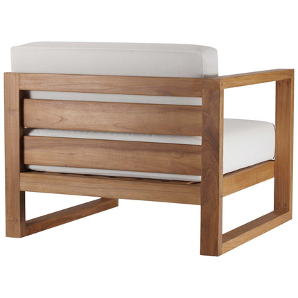 Modway EEI-4124 Upland Outdoor Patio Teak Wood Left-Arm Chair Modway