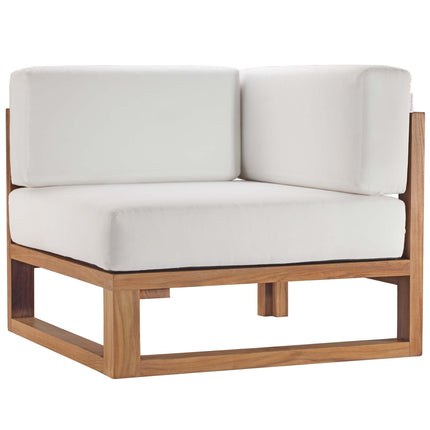Modway EEI-4126 Upland Outdoor Patio Teak Wood Corner Chair Modway