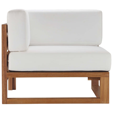 Modway EEI-4126 Upland Outdoor Patio Teak Wood Corner Chair Modway