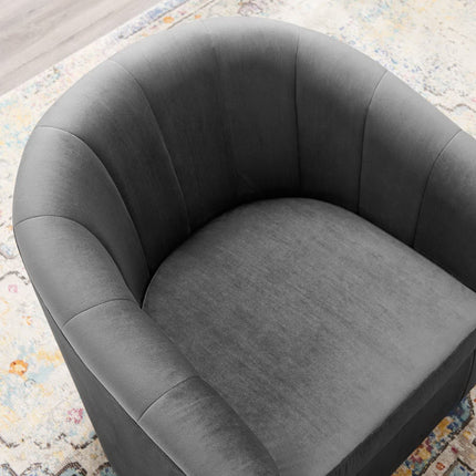 Modway EEI-4139 Prospect Performance Velvet Swivel Armchair Modway