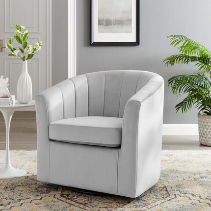 Modway EEI-4139 Prospect Performance Velvet Swivel Armchair Modway