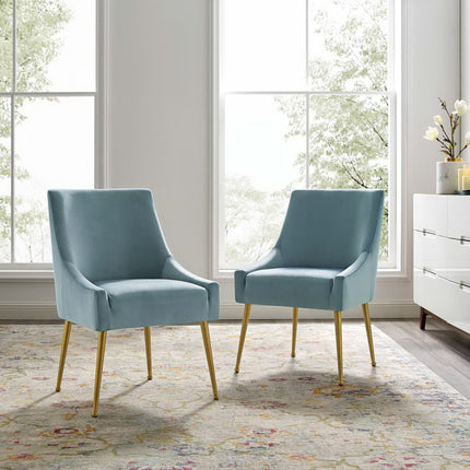 Modway EEI-4148 Discern Upholstered Performance Velvet Dining Chair Set of 2 Modway