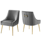 Gray / Upholstered Performance Velvet