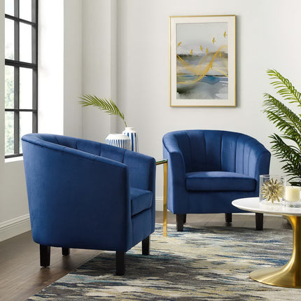 Modway EEI-4150 Prospect Channel Tufted Performance Velvet Armchair Set of 2 Modway