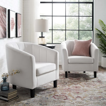 Modway EEI-4150 Prospect Channel Tufted Performance Velvet Armchair Set of 2 Modway