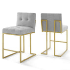 Gold Light Gray / Upholstered Fabric