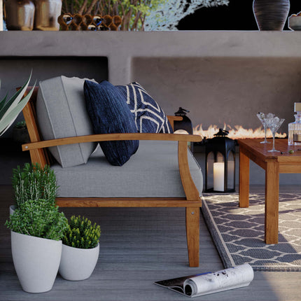 Modway EEI-4176 Marina Outdoor Patio Teak Sofa Modway