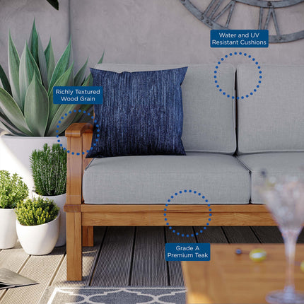 Modway EEI-4176 Marina Outdoor Patio Teak Sofa Modway