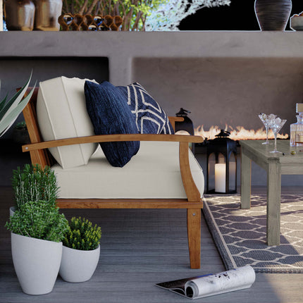 Modway EEI-4176 Marina Outdoor Patio Teak Sofa Modway