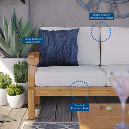 Modway EEI-4176 Marina Outdoor Patio Teak Sofa Modway