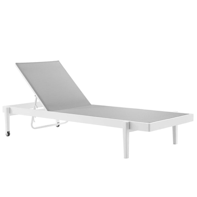Modway EEI-4204 Charleston Outdoor Patio Aluminum Chaise Lounge Chair Set of 2 Modway