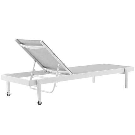 Modway EEI-4205 Charleston Outdoor Patio Aluminum Chaise Lounge Chair Set of 4 Modway