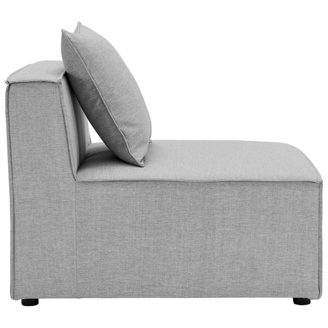 Modway EEI-4209 Saybrook Outdoor Patio Upholstered Sectional Sofa Armless Chair Modway
