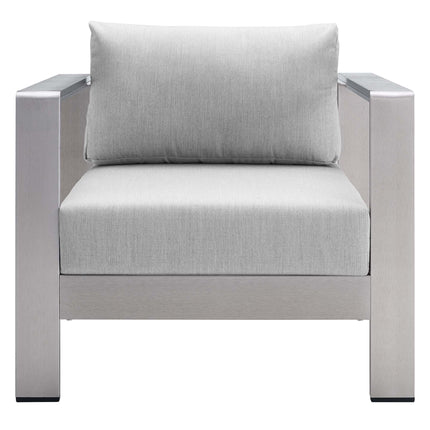 Modway EEI-4225 Shore Sunbrella® Fabric Aluminum Outdoor Patio Armchair - Plaza Home Decor