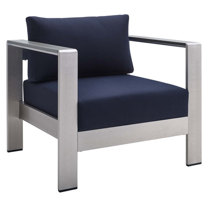 Modway EEI-4225 Shore Sunbrella® Fabric Aluminum Outdoor Patio Armchair - Plaza Home Decor