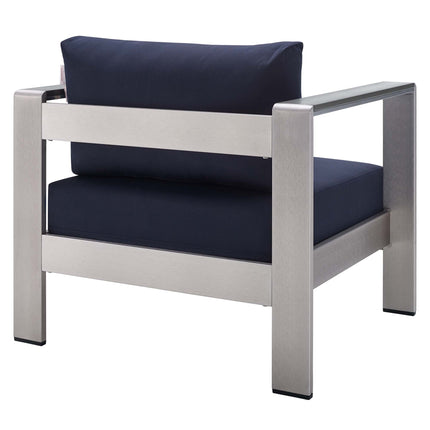 Modway EEI-4225 Shore Sunbrella® Fabric Aluminum Outdoor Patio Armchair - Plaza Home Decor