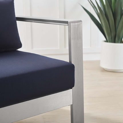 Modway EEI-4225 Shore Sunbrella® Fabric Aluminum Outdoor Patio Armchair - Plaza Home Decor