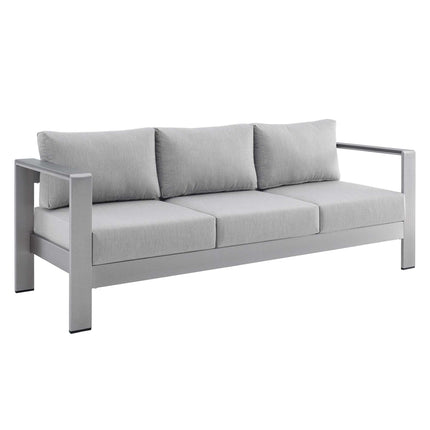 Modway EEI-4228 Shore Sunbrella® Fabric Aluminum Outdoor Patio Sofa - Plaza Home Decor