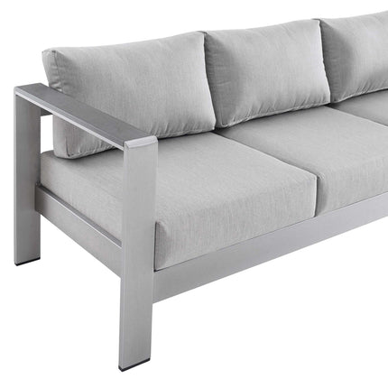 Modway EEI-4228 Shore Sunbrella® Fabric Aluminum Outdoor Patio Sofa - Plaza Home Decor
