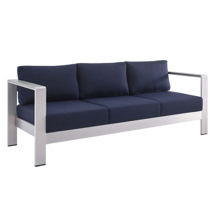 Modway EEI-4228 Shore Sunbrella® Fabric Aluminum Outdoor Patio Sofa - Plaza Home Decor