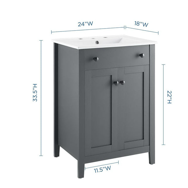 Modway EEI-4250 Nantucket 24" Bathroom Vanity Modway