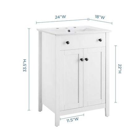 Modway EEI-4250 Nantucket 24" Bathroom Vanity Modway