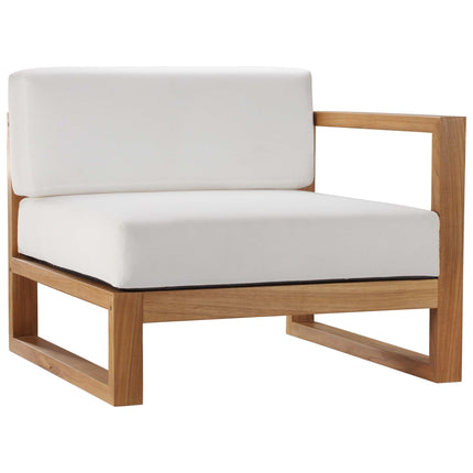 Modway EEI-4257 Upland 4-Piece Outdoor Patio Teak Wood Furniture Set Modway