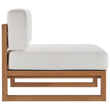 Modway EEI-4257 Upland 4-Piece Outdoor Patio Teak Wood Furniture Set Modway