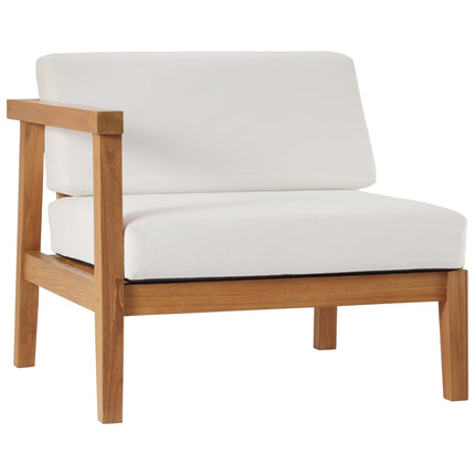 Modway EEI-4259 Bayport Outdoor Patio Teak Wood 2-Seater Loveseat Modway