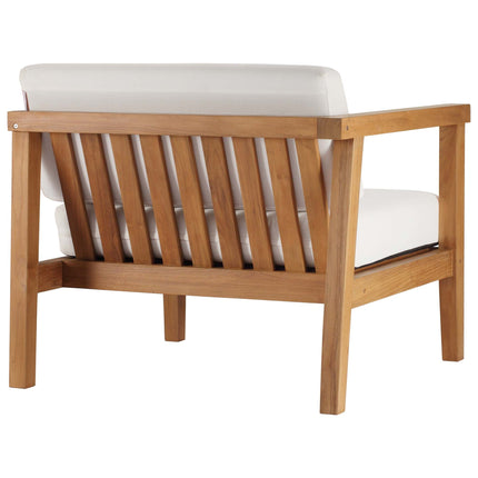 Modway EEI-4259 Bayport Outdoor Patio Teak Wood 2-Seater Loveseat Modway